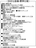1号地 設備・標準仕様