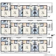 3階建 アパート参考プラン