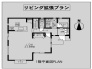 リビング拡張プラン（5LDK→4LDK)
