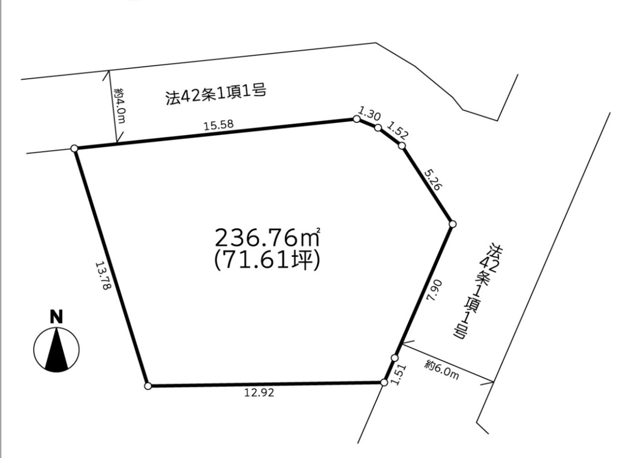 建築条件無売地　町田市西成瀬1丁目5期