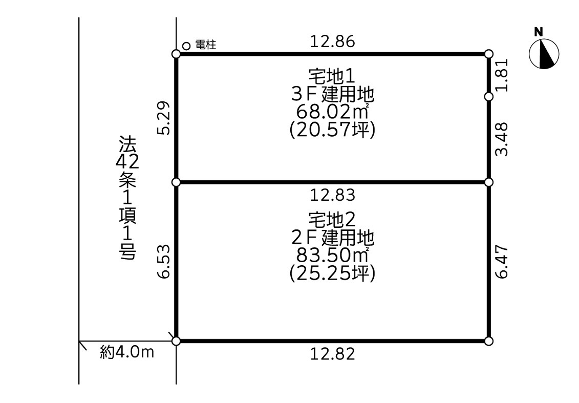 建築条件付売地　藤沢市長後19期