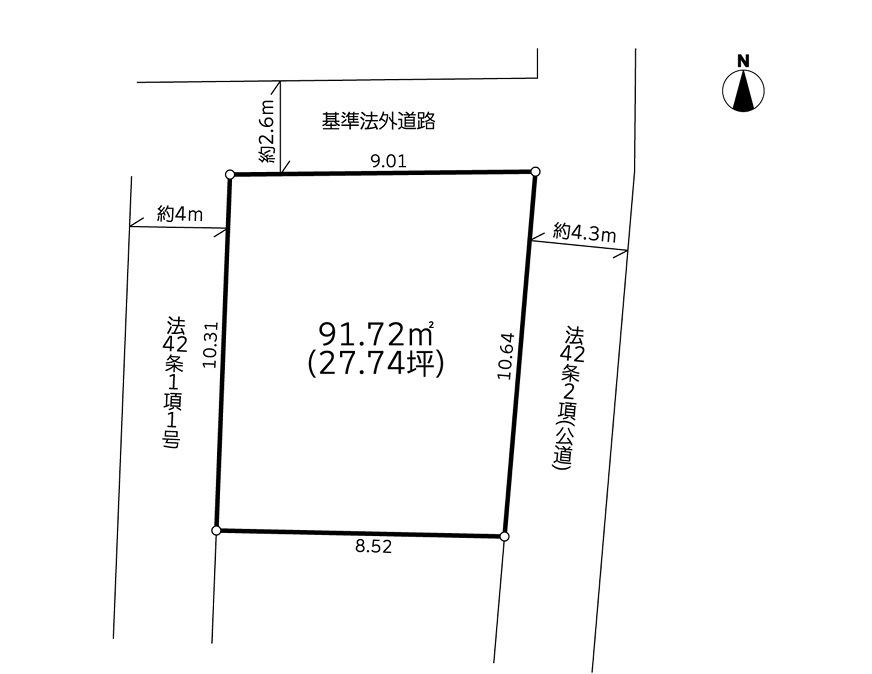 建築条件付売地　厚木市三田南3丁目3期
