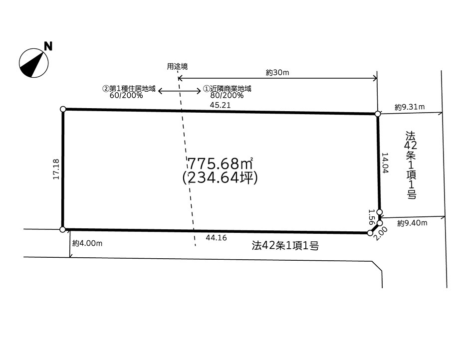 建築条件無売地　海老名中新田3丁目4期