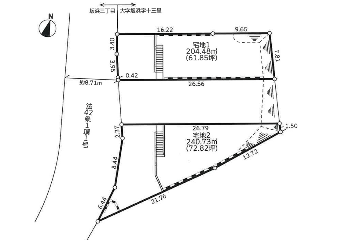 建築条件付売地　稲城市坂浜5期