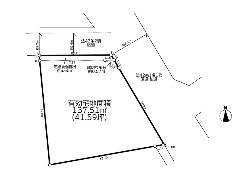 建築条件付売地　世田谷区北烏山6丁目