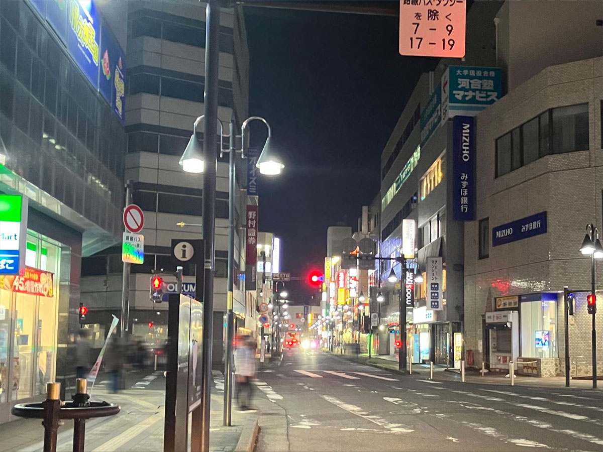 夜の一番街通り