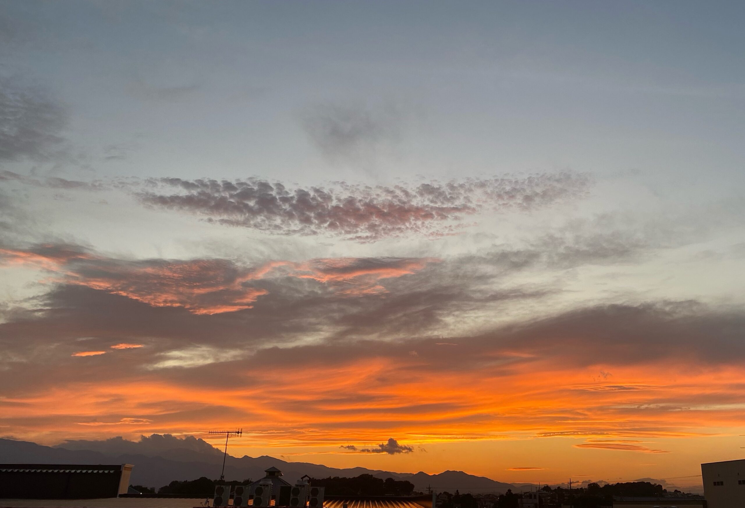 かしわ台からの夕焼け